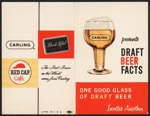 Vintage pamphlet carling draft - pamphlet,